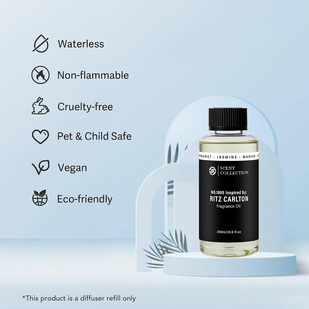 Luxury Hotel Scent Inspired by Ritz Carlton200ml Fragrance Oil for Diffuser