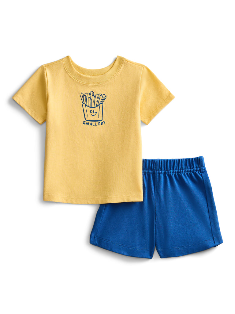 Baby Boys Bodysuits, Shorts and Pants Outfit Set, 4-Piece