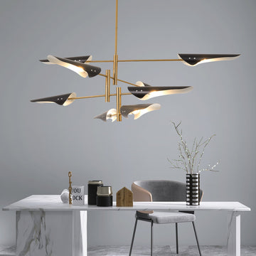 8-Light 39.4" Rotatable Sputnik Sphere Chandelier