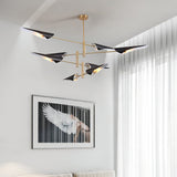8-Light 39.4" Rotatable Sputnik Sphere Chandelier