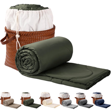 Silk Comforter Queen Size | 100% Mulberry Silk Fill with Organic Bamboo Viscose Shell | Summer Cooling Blanket for