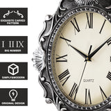 AYRELY 14 Inch Oval Rustic Wall Clock, Wall Clocks Battery Operated, Country Style Silent Non Ticking Clock