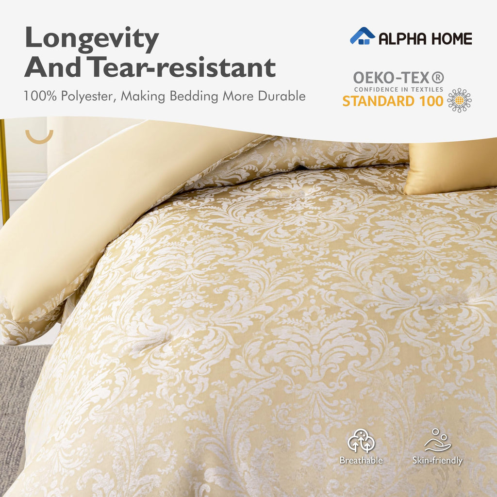 Jacquard King Size Comforter Set Bedding Set OEKO-TEX Certified