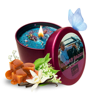 Sugar Daddy Candle for Luxury, Money, Spoiling, Attraction, Confidence, Abundance, Glamour, Desire, High Value