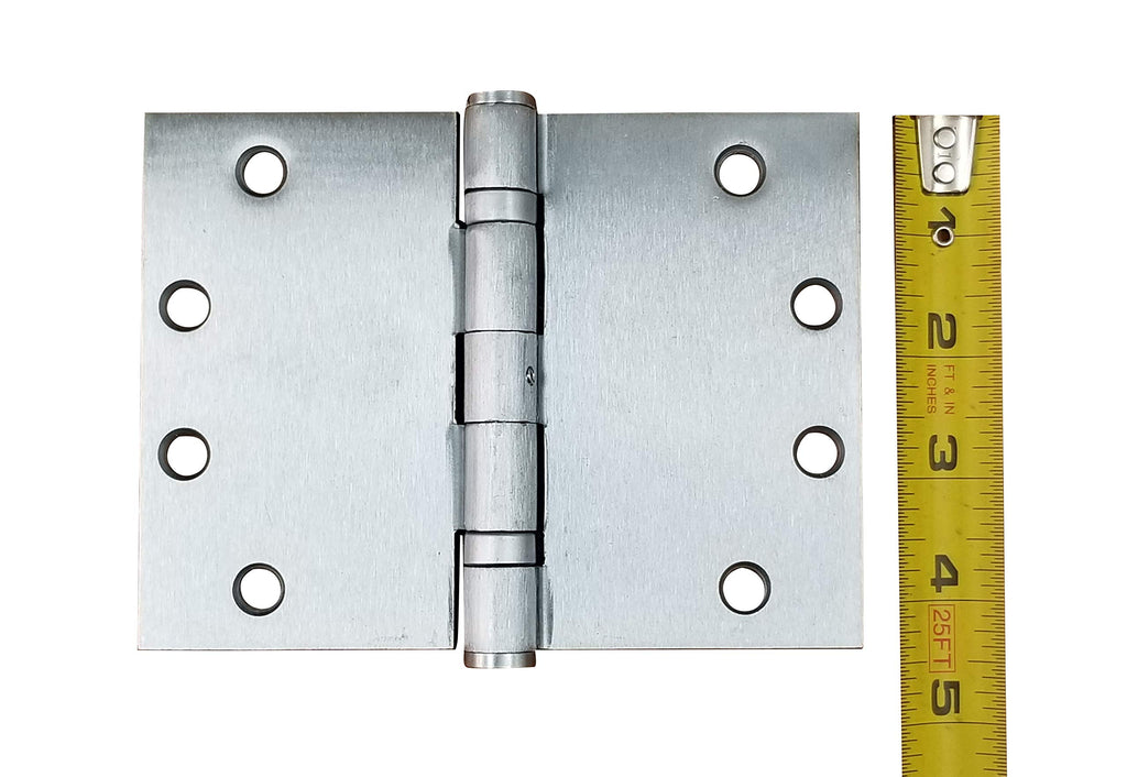 Wide Throw Hinge 180 Degree Satin Chrome 4.5 Inch x 6 Inch 2-Pack
