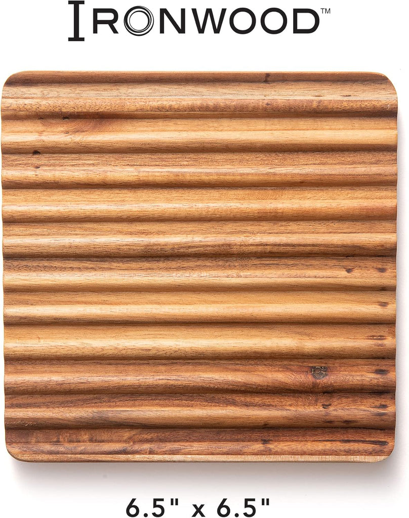 Sedona Trivet Acacia Wood Hot Dish Holder - Set of 2