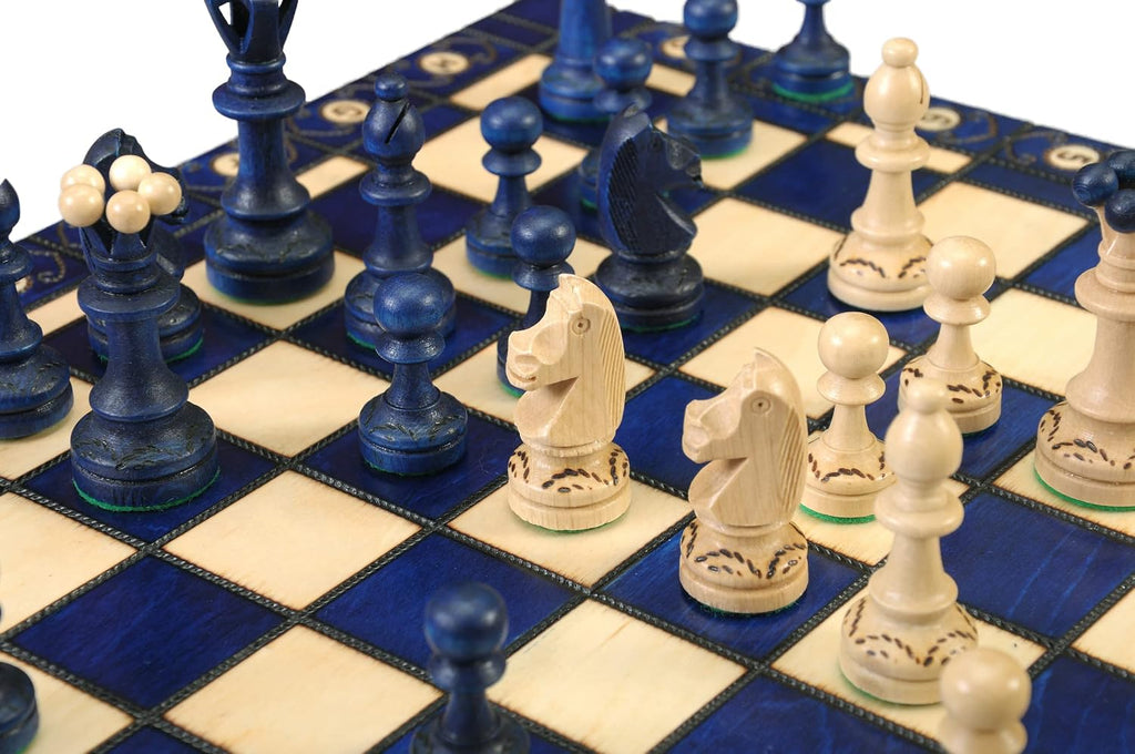 The Senator Chess Set (Blue)
