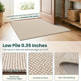 Runners for Hallways 2x8 ft Washable Kitchen Runner Non Slip Rubber Backed Hall Runners Cotton Entry