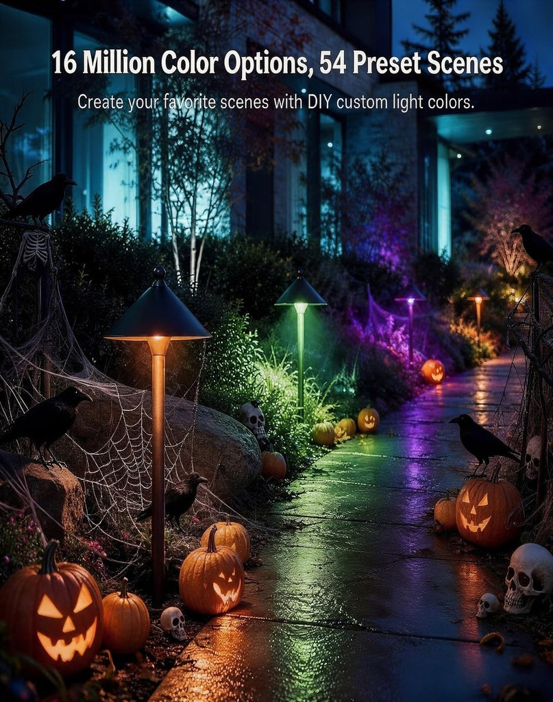 Smart Low Voltage Pathway Lights, IP65 Waterproof, 4Pack