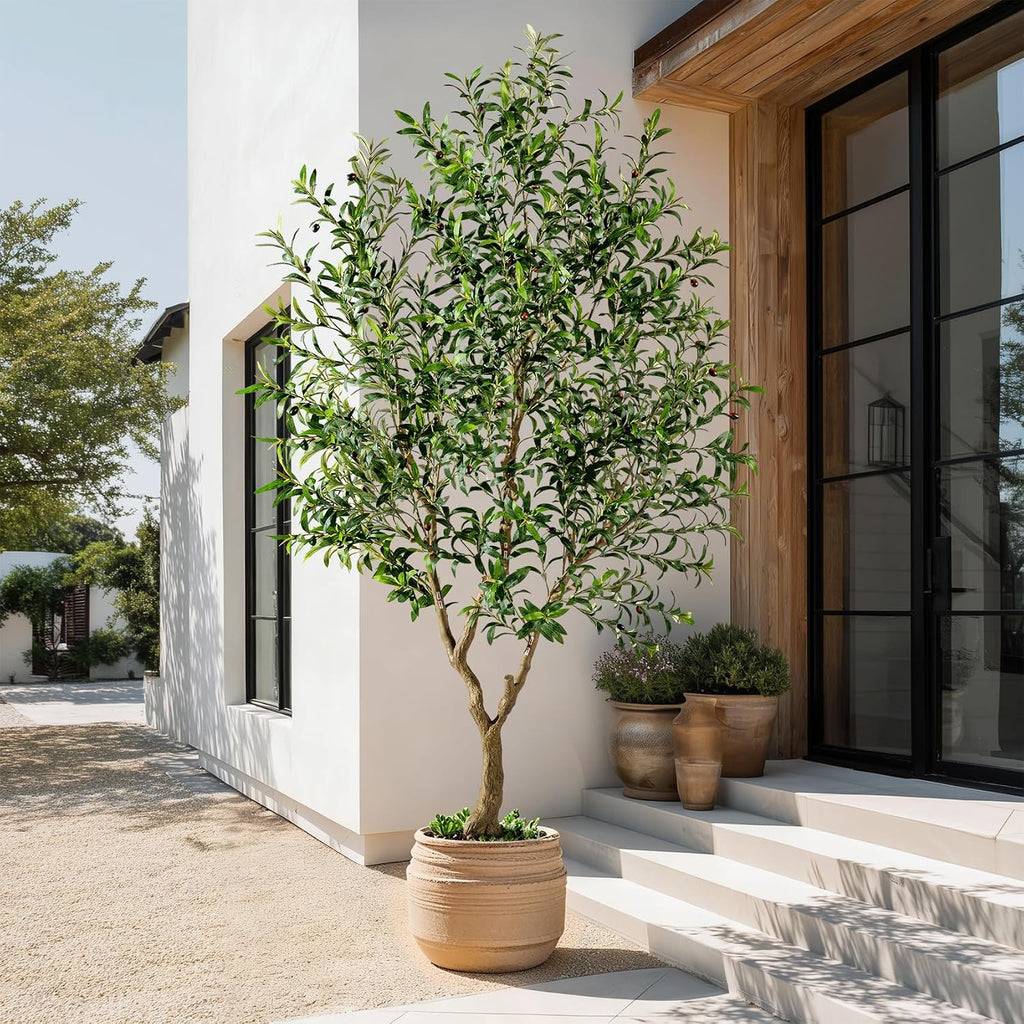 Large Faux Olive Tree Tall Artificial Trees with Pot Indoor Outdoor Realistic Floor Fake plantas Living Room Bedroom