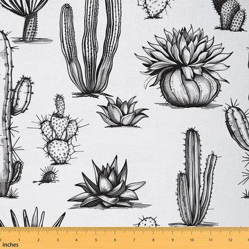 Cactus Botanical Fabric By The Yard Decorative