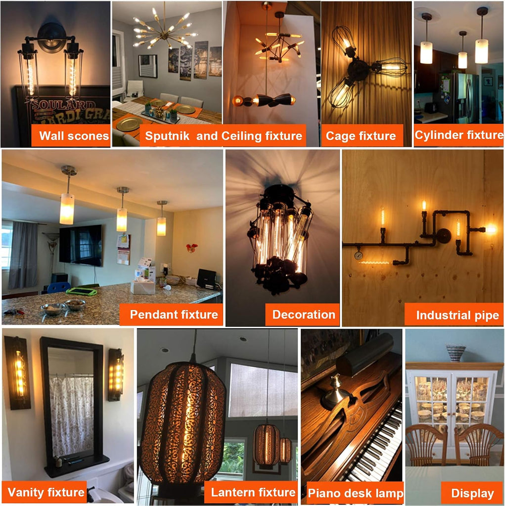 T10 E26 Led Bulb,Dimmable,Light Bulbs 60 watt Soft White,2700K
