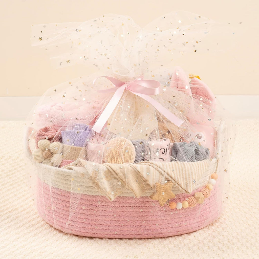 30 Piece Baby Gift Basket - Luxury Curated Baby Gift Basket for Newborn