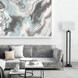 67046 58" Floor Lamp, Matte Black Finish, White Linen Rectangular Shade, Modern Geometric Cutout Design, E26 Base