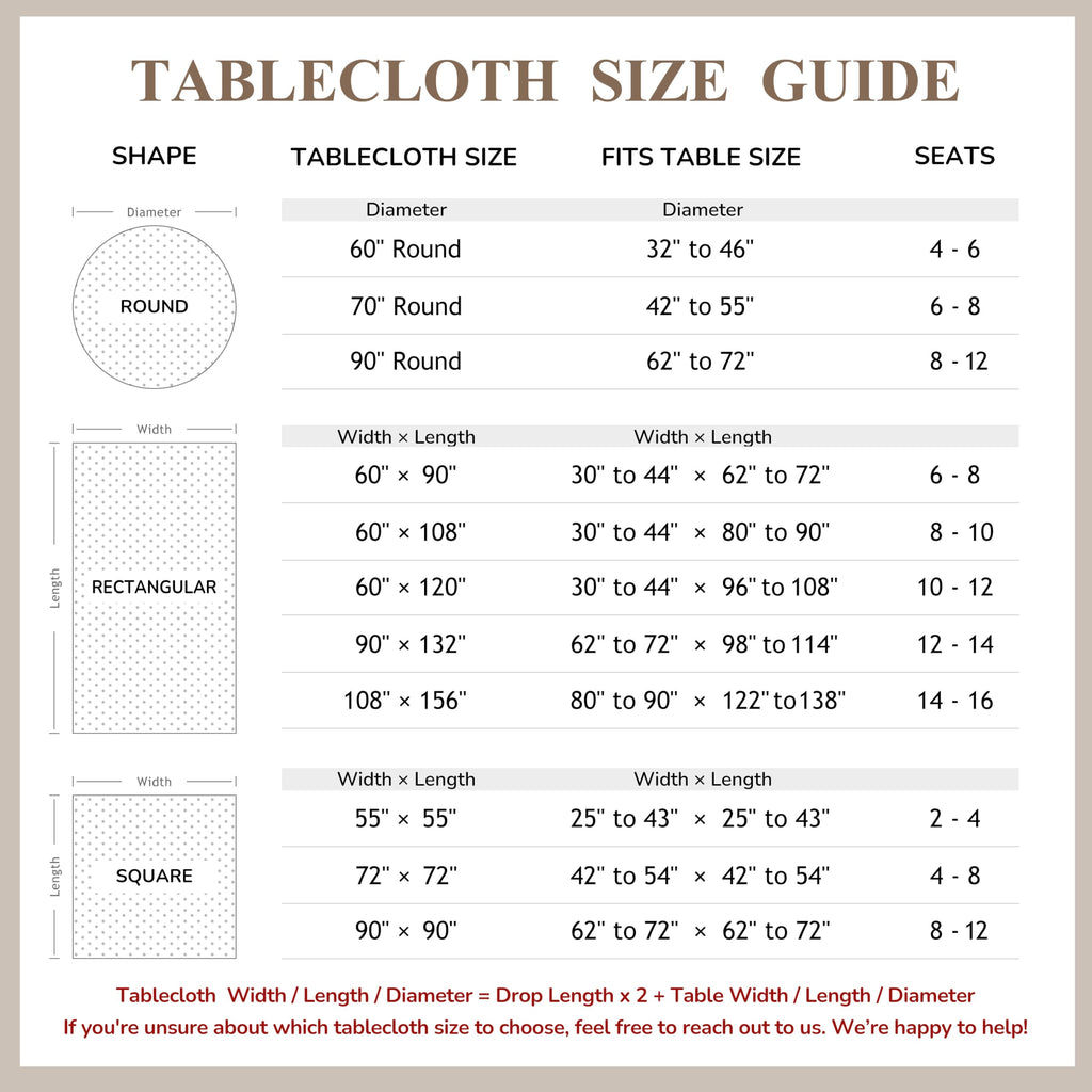 Linen World Round Linen Blend Tablecloth 90 Inch