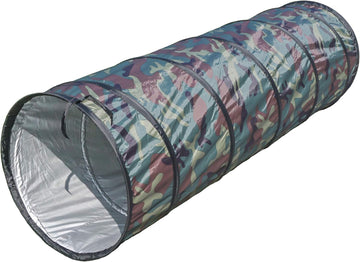 Play Tunnel Camouflage Pop Up Tunnel for Kids Indoor/Outdoor Fun - 19dia × 60L inch