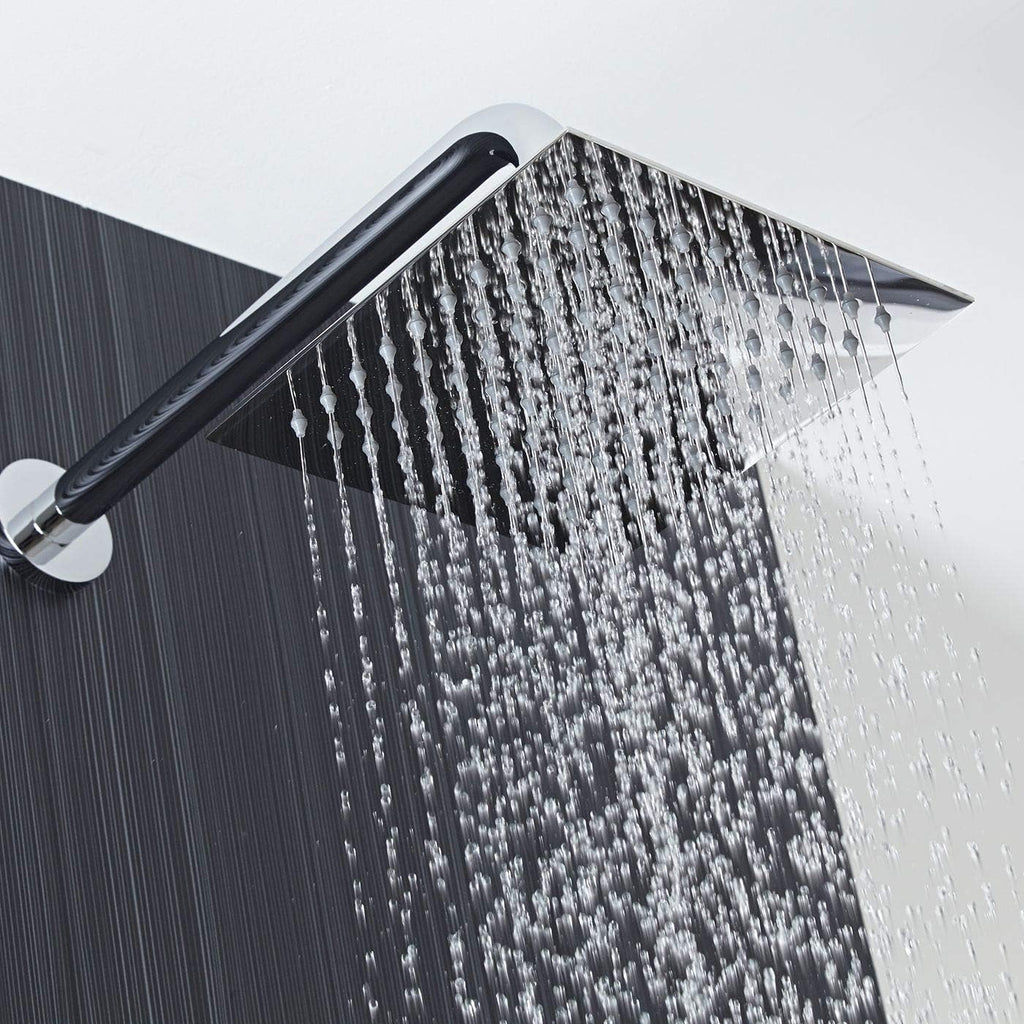 Rain Shower Head - High Flow Large Rainfall Shower Heads Made of Stainless Steel