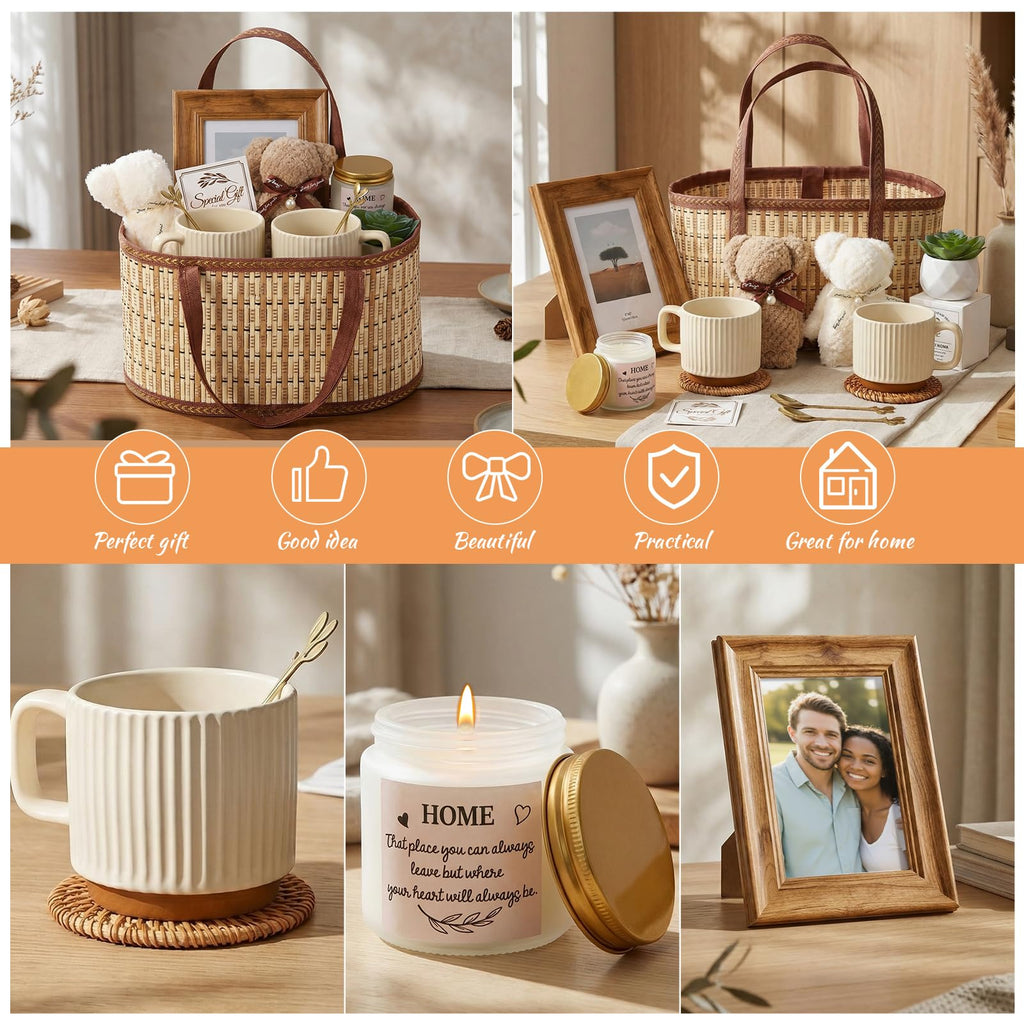 House Warming Gifts New House Basket, Warmly