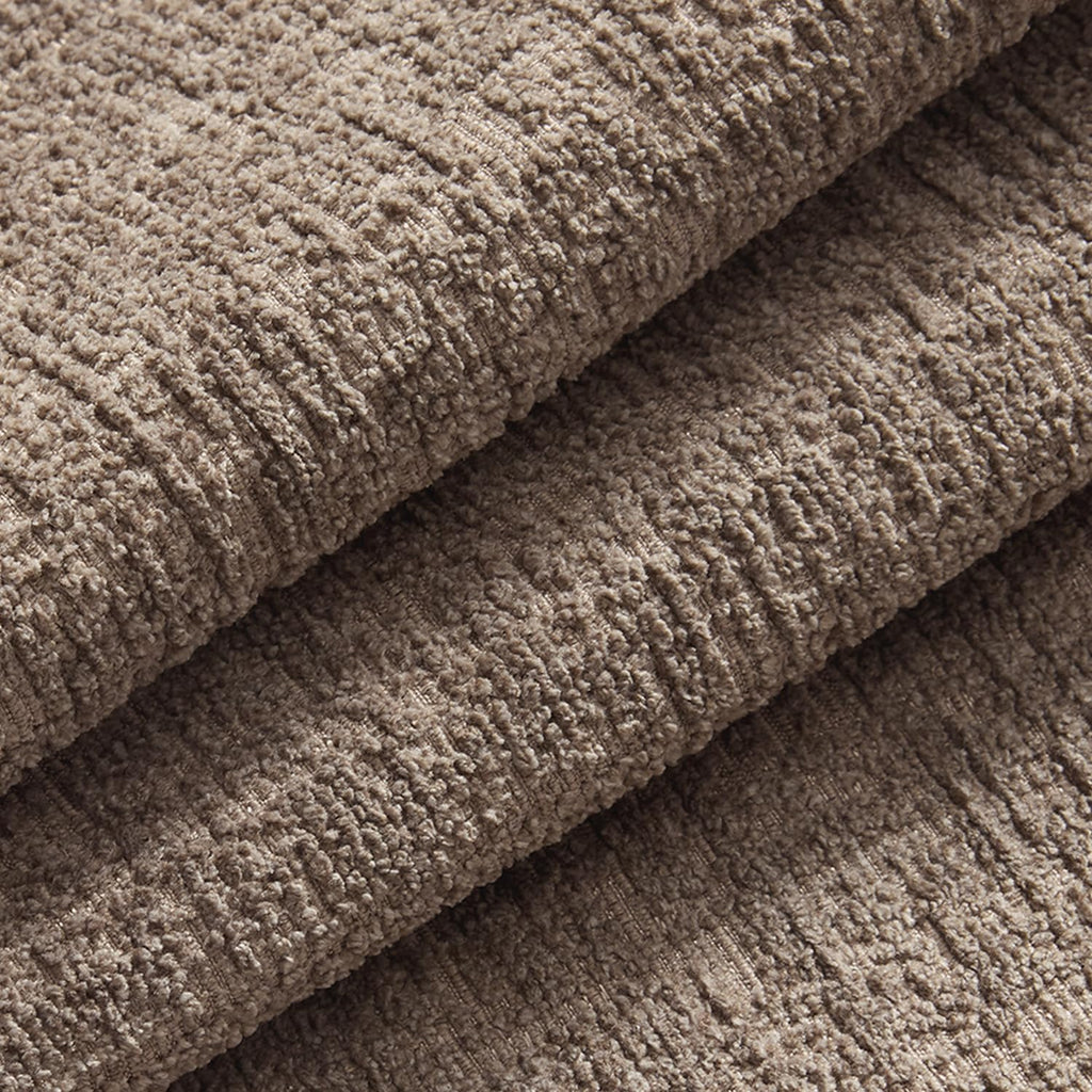 Fall Couch Pillow Covers Textured Chenille 12x20 Taupe