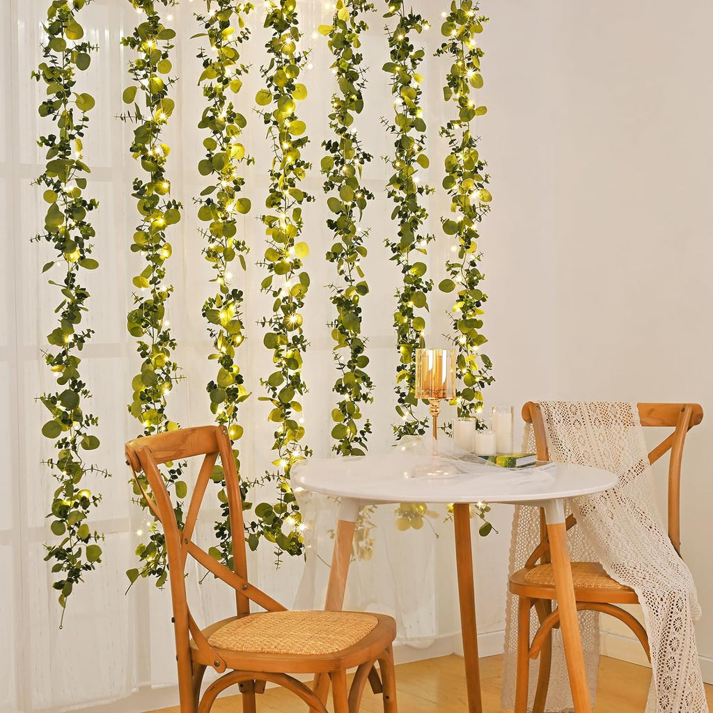 Packs 6FT Artificial Eucalyptus Garland Faux Greenery Garland - Set of 2