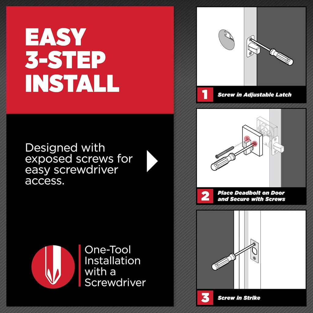991 Tustin Entry Lever and Single Cylinder Deadbolt Combo Pack featuring SmartKey in Satin Nickel - Door Lever