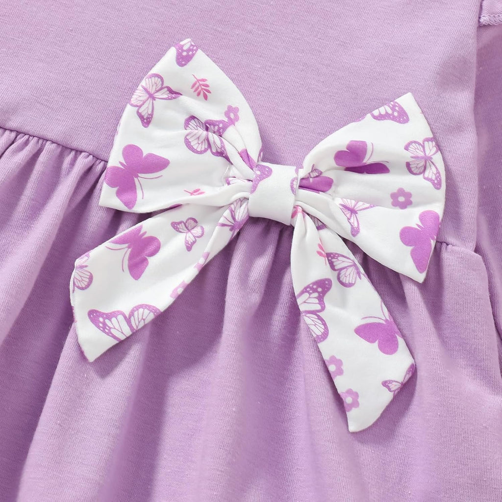 Toddler Girl Fall Winter Clothes Ruffle Top Flare Pants 2Pcs