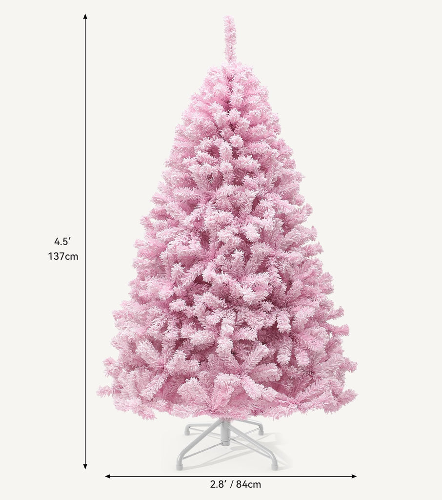 4.5ft Pre-lit Pink Christmas Tree with Remote Control Lights