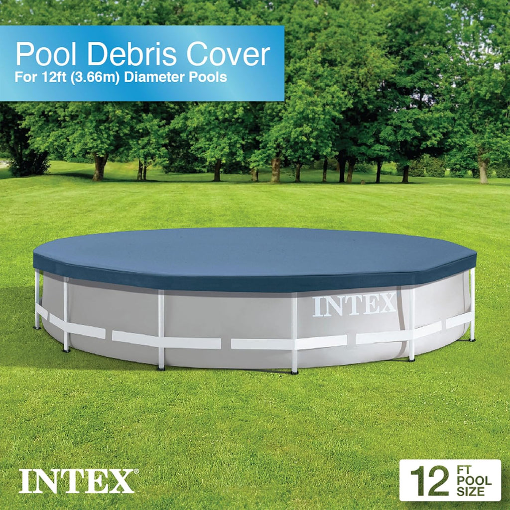 28211EH 12-Foot x 30-inch Metal Frame Round 6 Person Outdoor Above Ground Swimming Pool with GFCI Filter Pump and