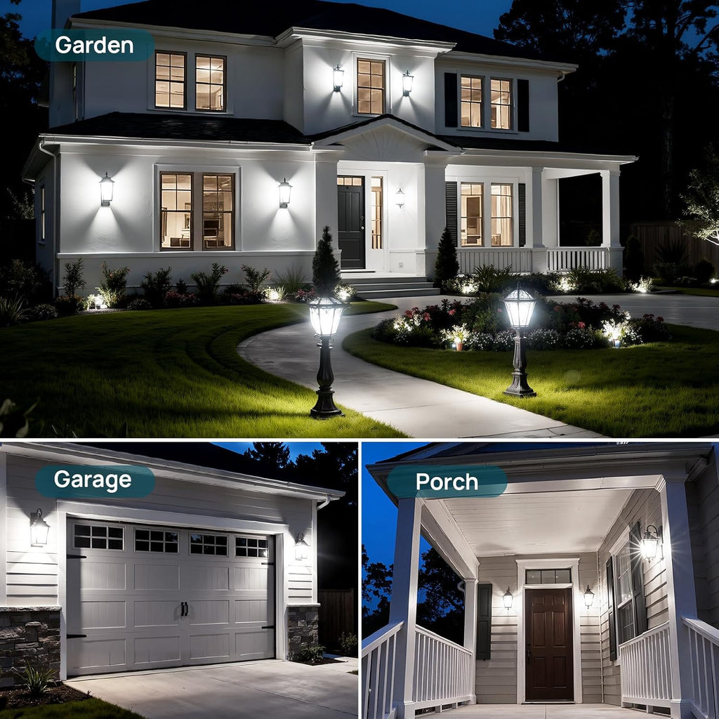 Dusk to Dawn Light Bulbs Outdoor, A19 Sensor Led Bulbs Automatic On/Off, 9.5W led Light Bulbs, 75 Watt Equivalent