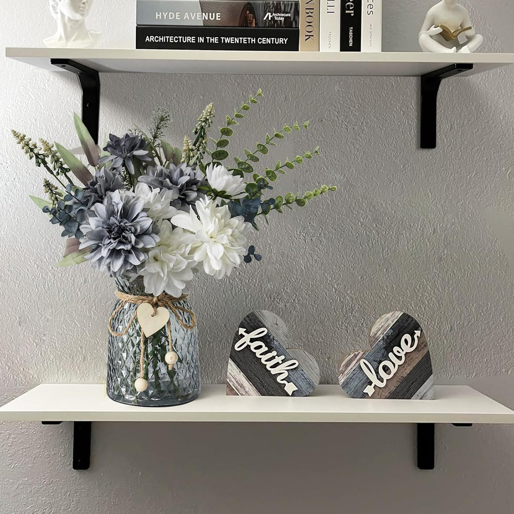 Fake Flowers in Vase,Faux Flowers in Vase,Table Centerpieces,Flower Centerpieces for Tables,Artificial