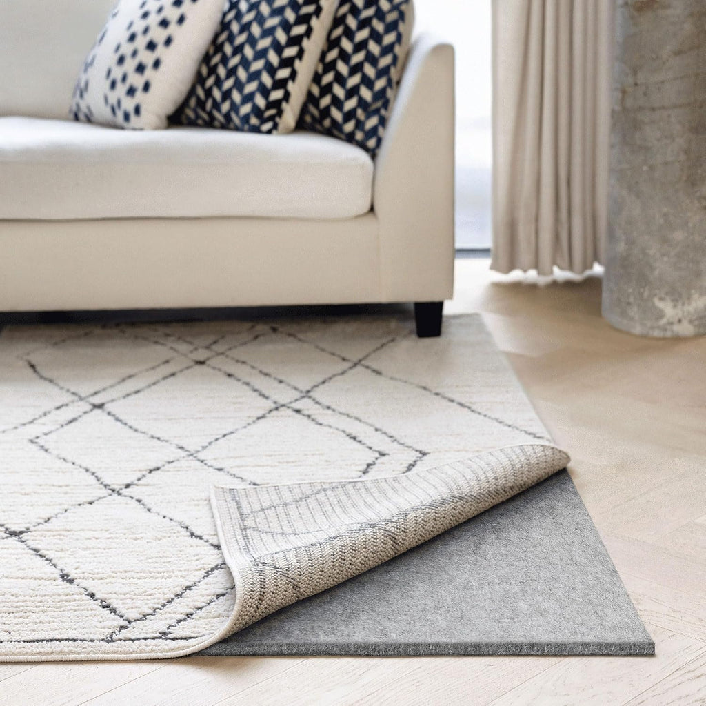 Eco-Plush - 8'x10' - 1/2" Thick - 100% Felt - Luxurious Cushioned Rug Pad - Available in 3 Thicknesses, Many Custom - Set of 80