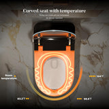 Smart Tankless Toilet with Built-In Bidet, Heated Seat, Warm Water Wash, Air Dryer, ADA Comfort Height, LED Display, Foot Sensor Flush, Powerful Flush