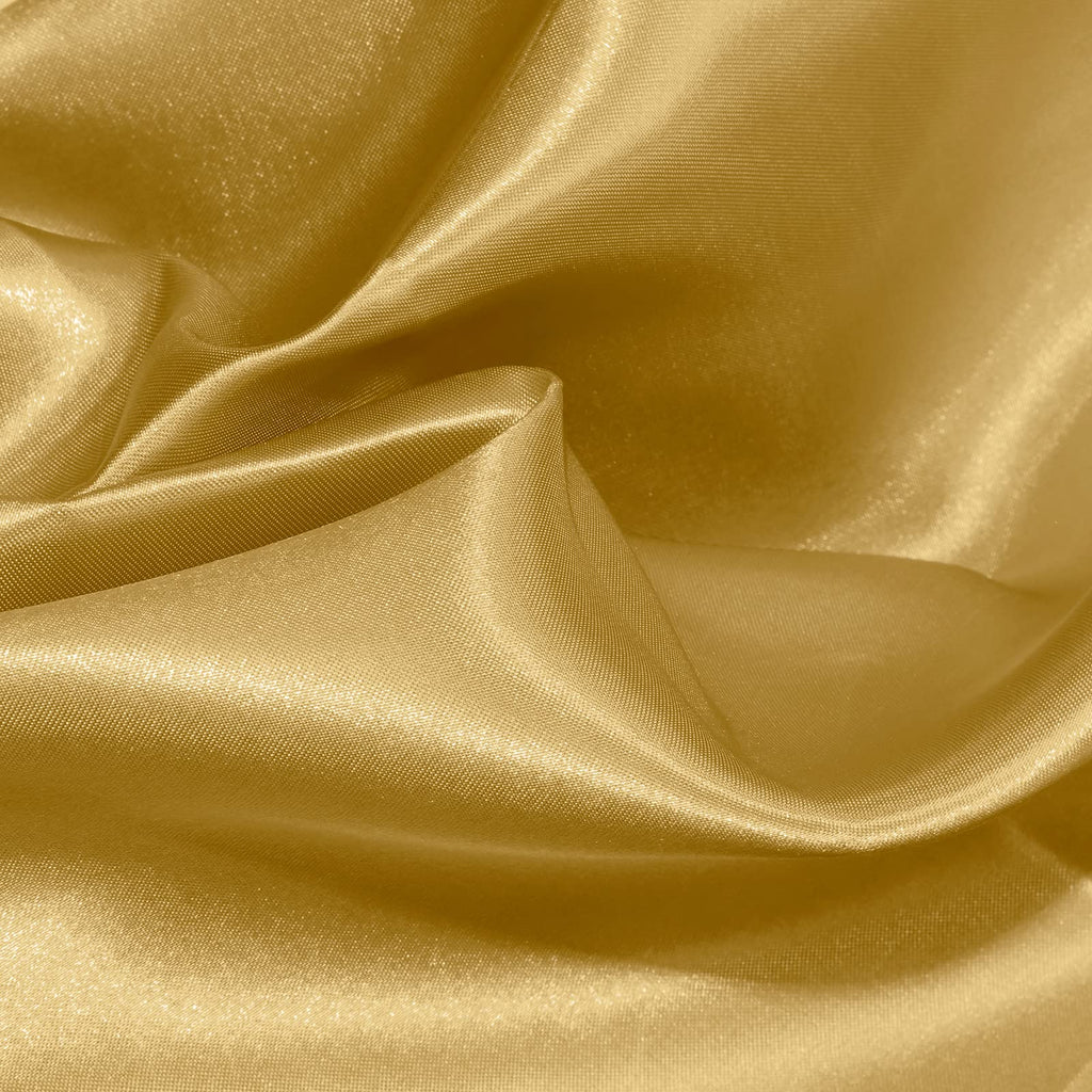 Gold Satin Fabric by The Yard 60 Inch Wide (1 Yard)