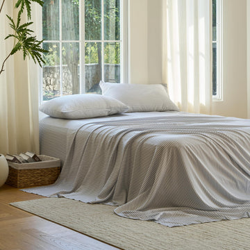 DOZ Sheet Set, 100% Viscose derived from Bamboo, Organically Grown, Buttery Soft, Cooling Sheets, High GSM, Deep