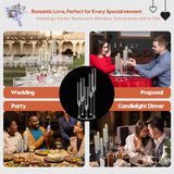 4 Set 5 Arm Acrylic Candle Holder, Mjkeomo 22'' Tall Candelabra Centerpieces for Tables, Candlesticks Holder with