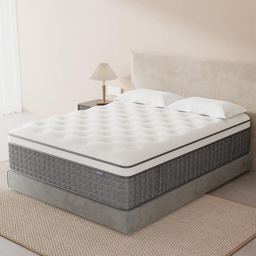 Full Size Mattress, 12 Hybrid Full Mattress in a Box, Medium Firm, Memory Foam & Pocket Springs for Pressure Relief