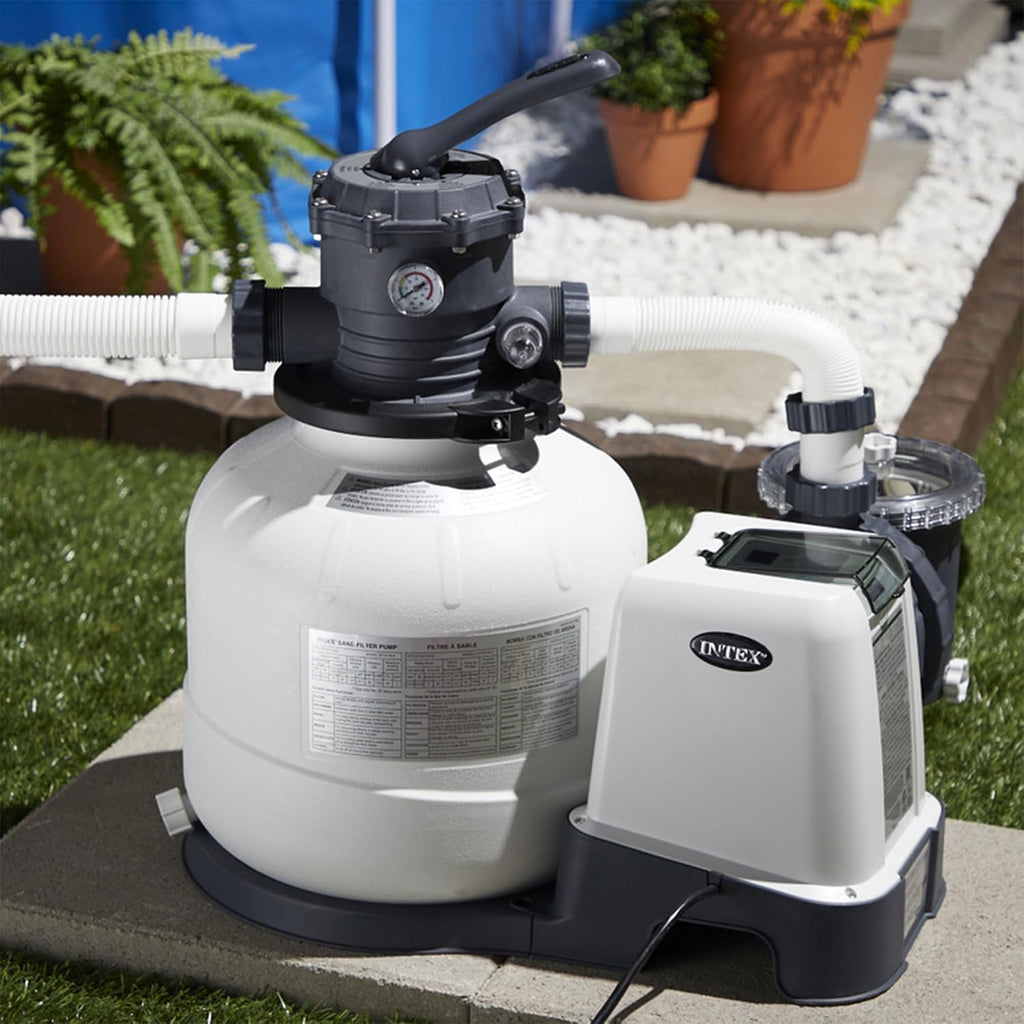 26647EG Krystal Clear 2800 GPH Sand Filter Pump for Above Ground Pools Bundled with OptiFlow 2 Pack Premium Pure