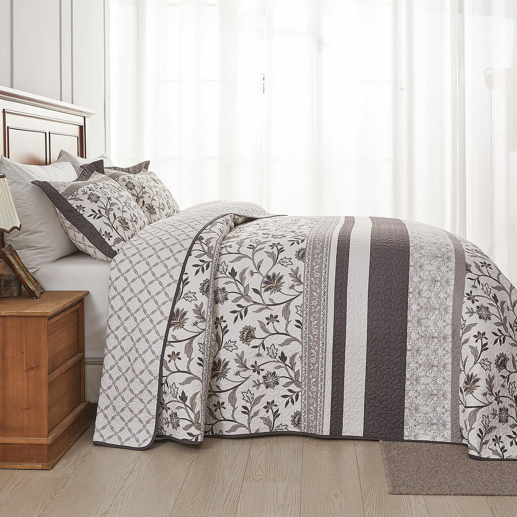 Oversized King Bedspreads 128x120, California King Quilt Set