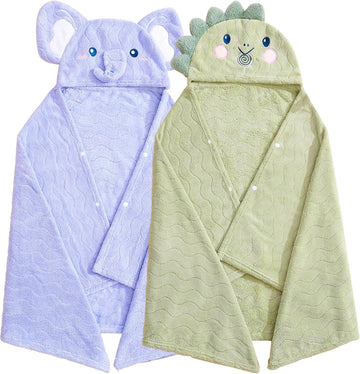 Toddler Towels Hooded Kids Bath Towel Unisex Toallas para Bebe Pack 27.5"X55" Thick Ultra Absorbent Soft Baby