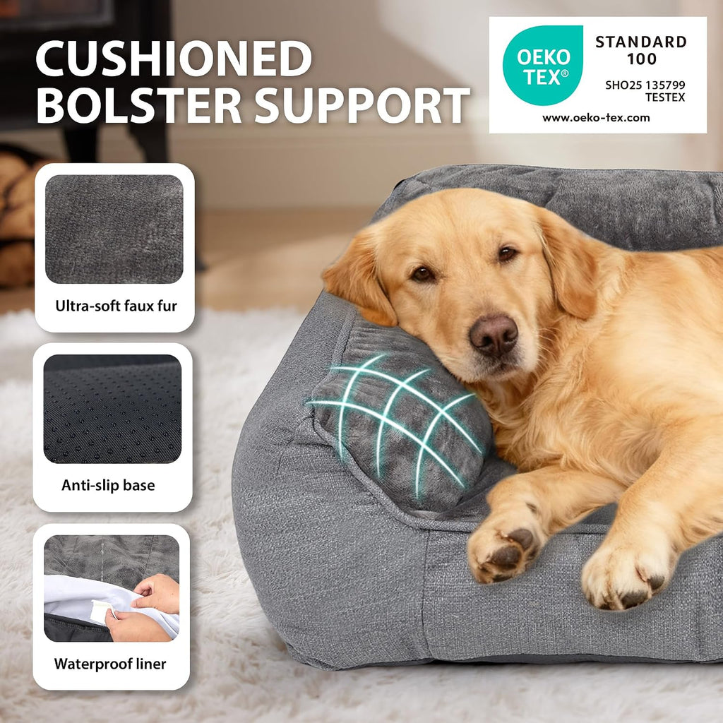 Orthopedic Waterproof Dog Bed Supportive Pet Couch Bed Sofa