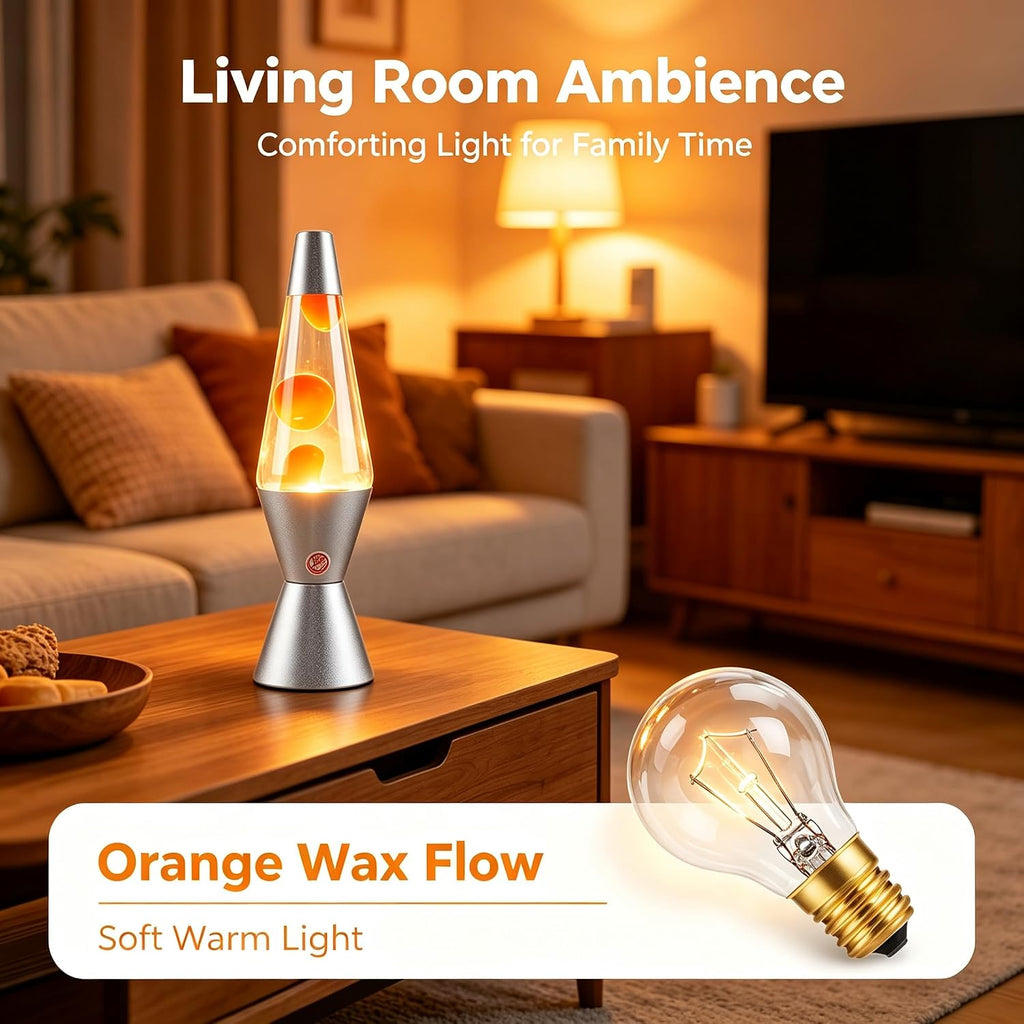 Lava Lamp Bulb S11 25W E17 6-Pk 2700K Soft Glow