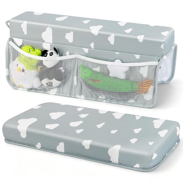Comfortable Baby Bath Kneeler and Elbow Rest Pad Set - Grey