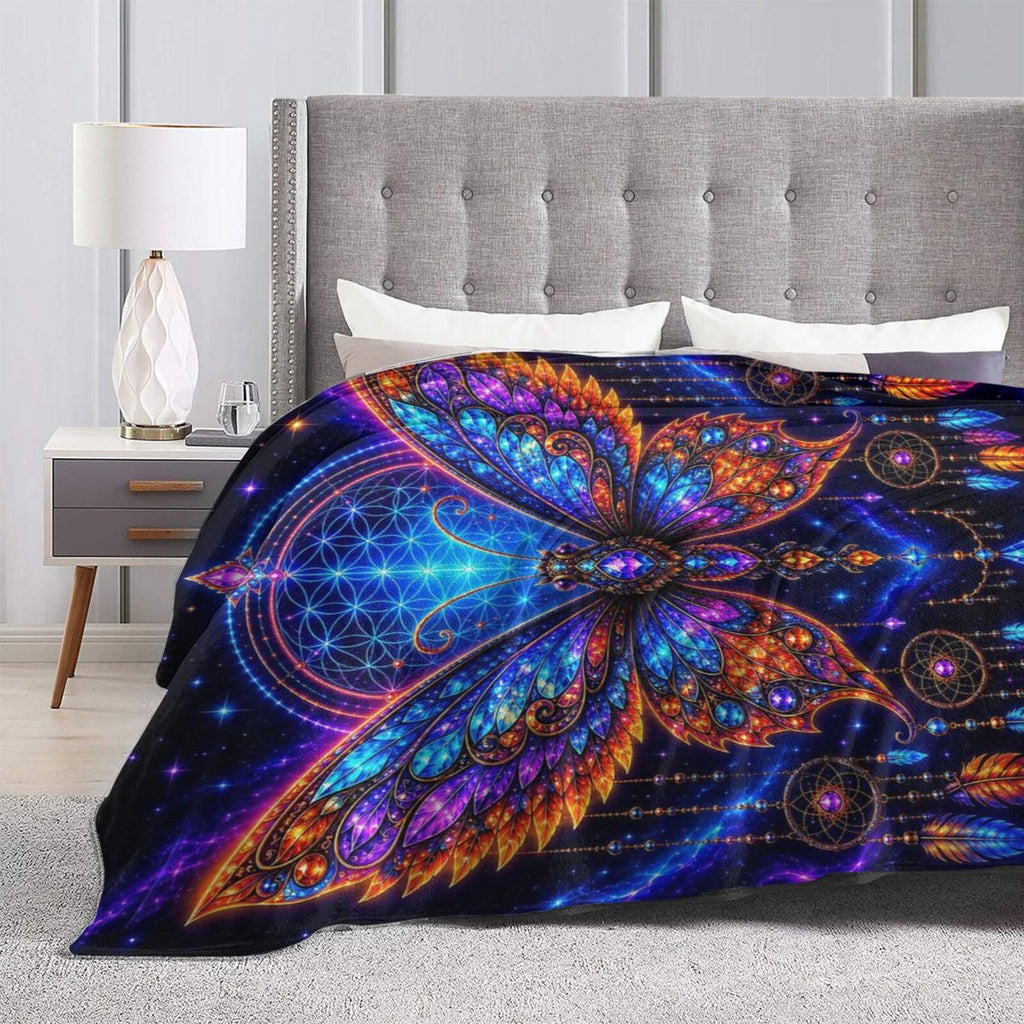 Butterfly Dream Catcher Blanket Boho Throw Stuff Gifts 50"x40"