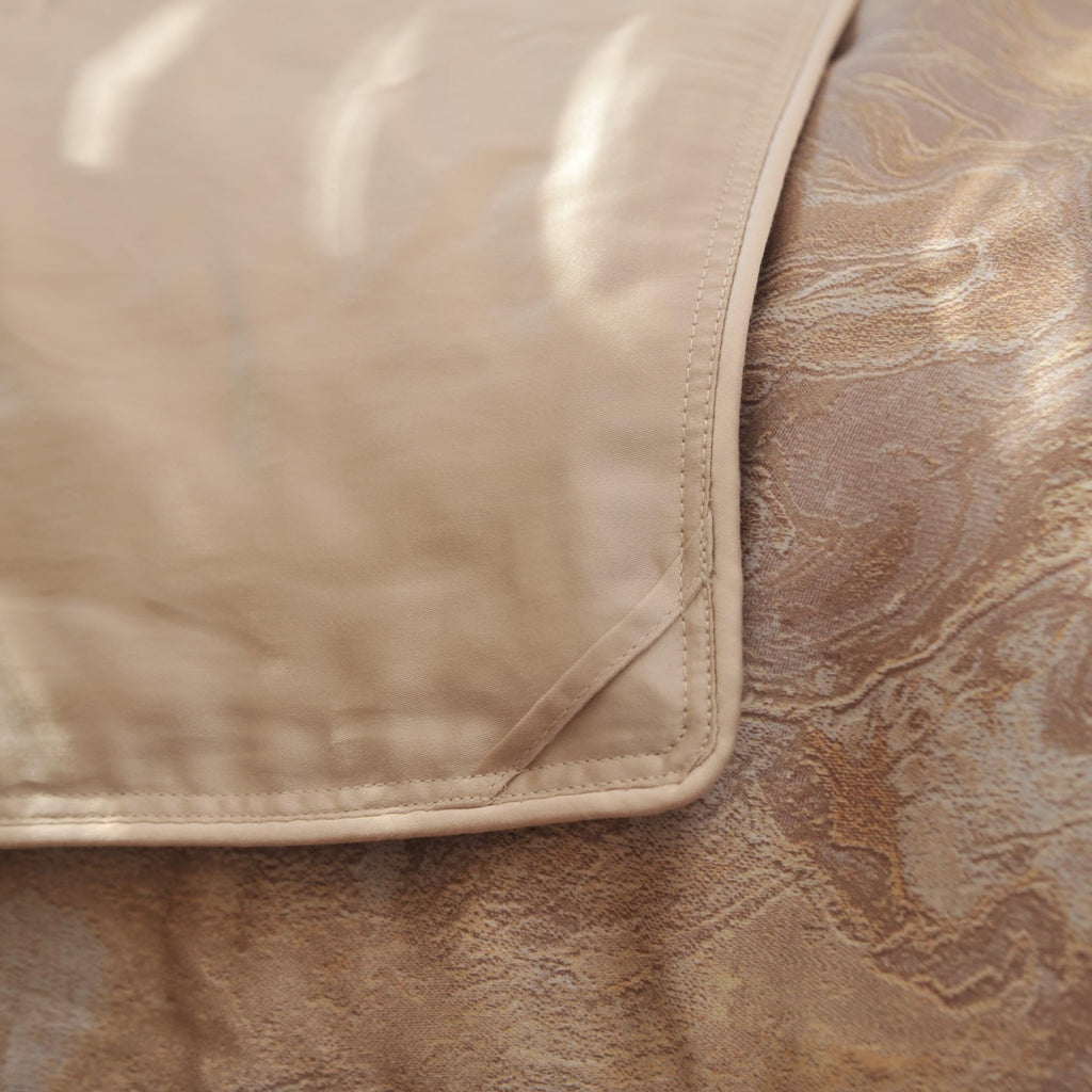 Tencel Silk Comforter for Summer (Marble Flow, Twin)
