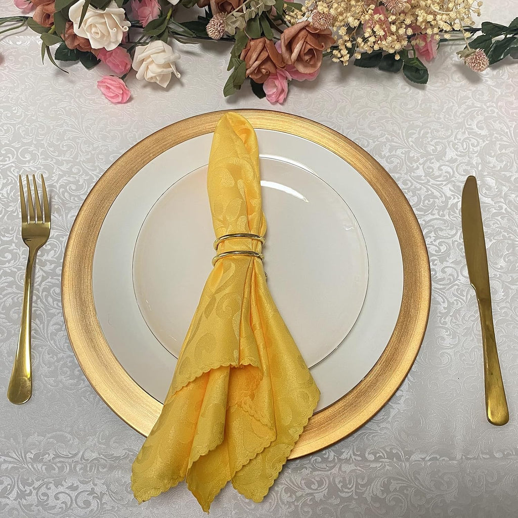13inch Gold Charger Plates,Chargers for Dinner Plates - Set of 8
