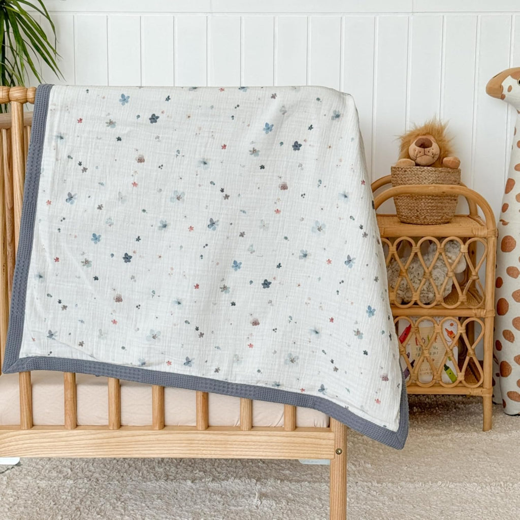Blanket with Name - 100% Organic Cotton Newborn Gift | Custom Knit Blanket for Boys, Girls, Kids & Baby Showers