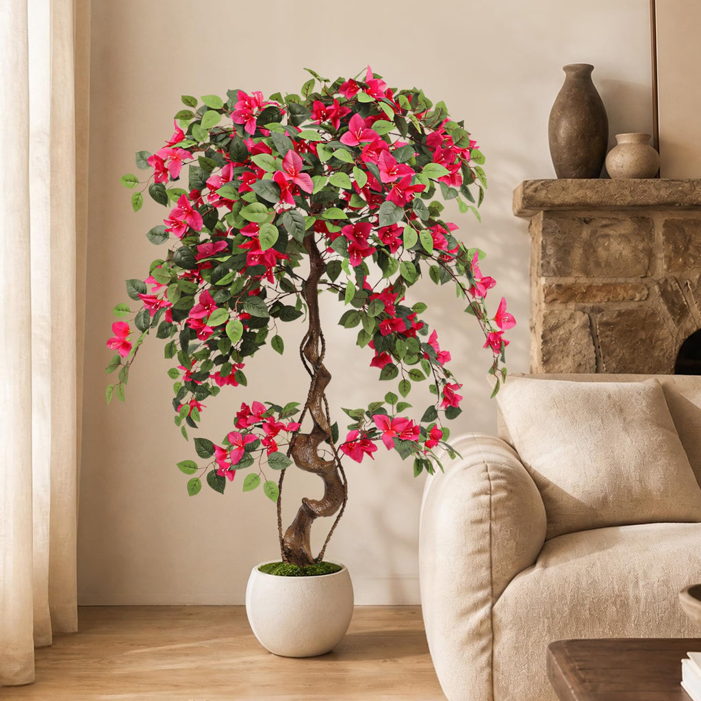 5FT Artificial Bougainvillea Tree for Outdoors or Indoors