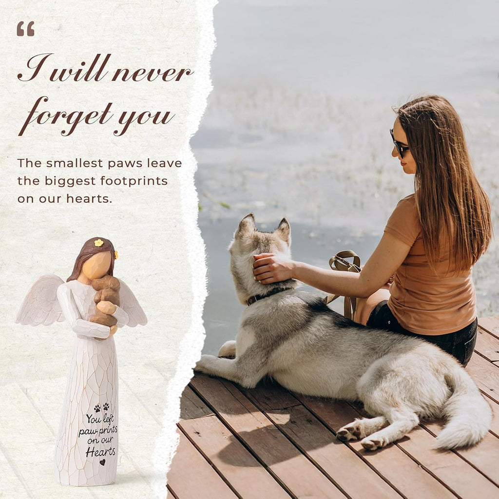 Dog Memorial Angel Figurine