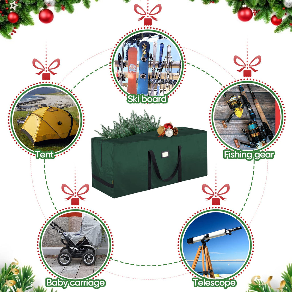 9 ft Christmas Tree Storage Bag, Heavy Duty Extra Large Artificial Christmas Tree Bag with Reinforced Handles and