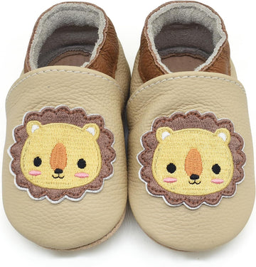 Baby Soft Sole Leather Crib Shoes Infant Toddler Pre-Walker Shoes Boy Girl ...